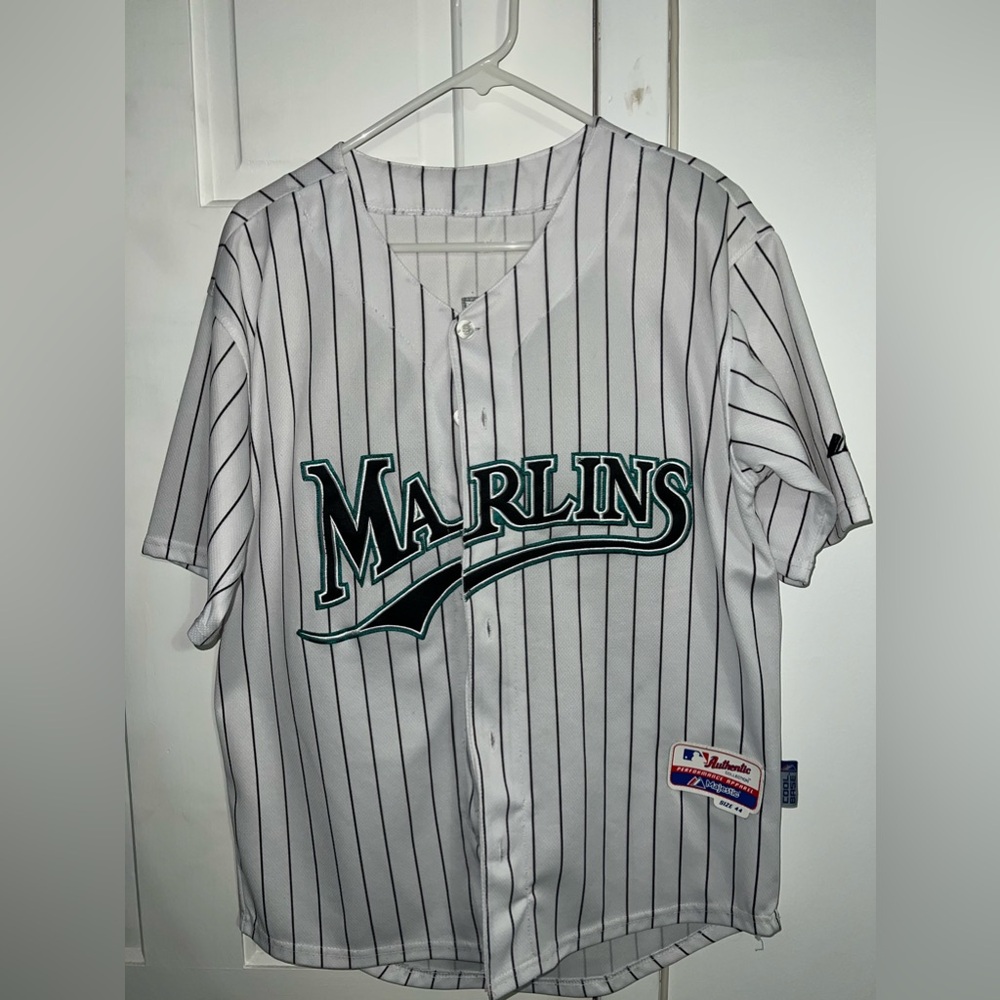 Miami Marlins Jersey Johnson 55 Stripes